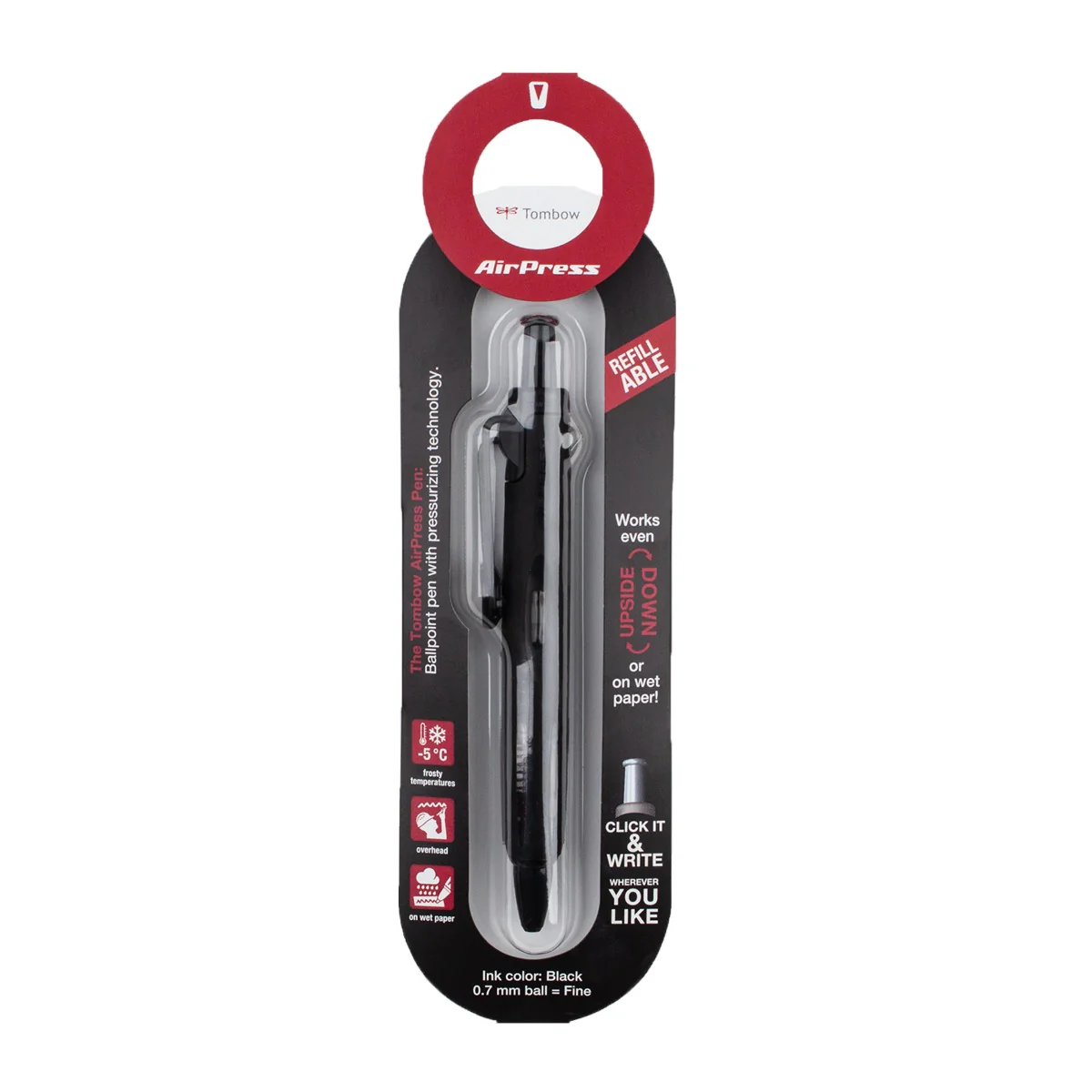 AirPress Ballpoint Pen, Black - Image 10