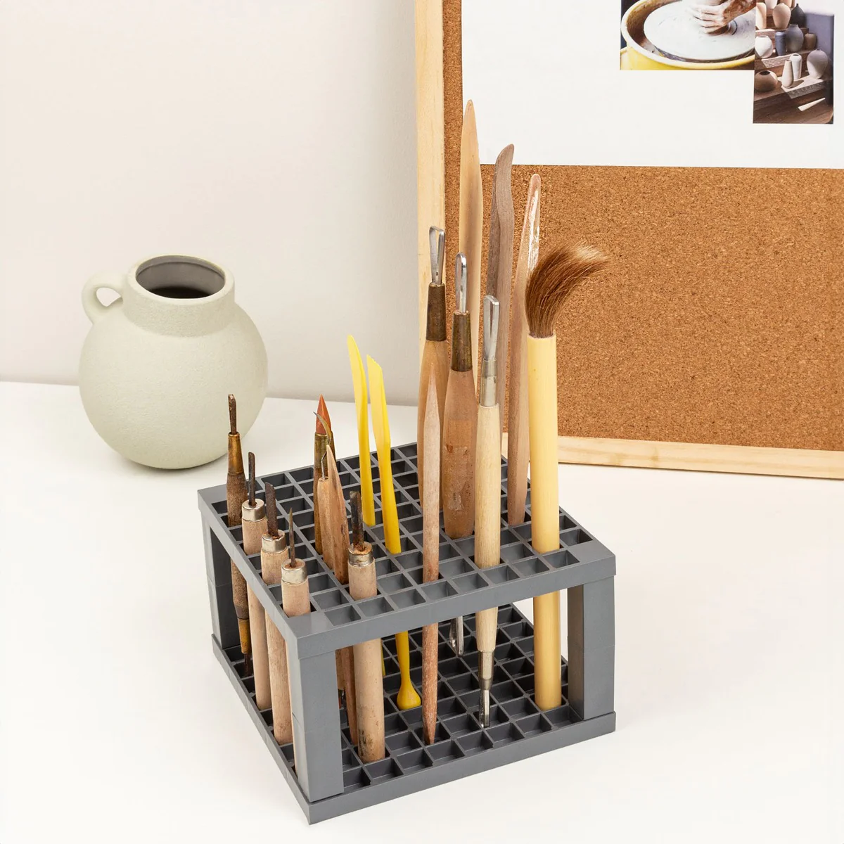 Dual Brush Pen Desk Stand - Image 11