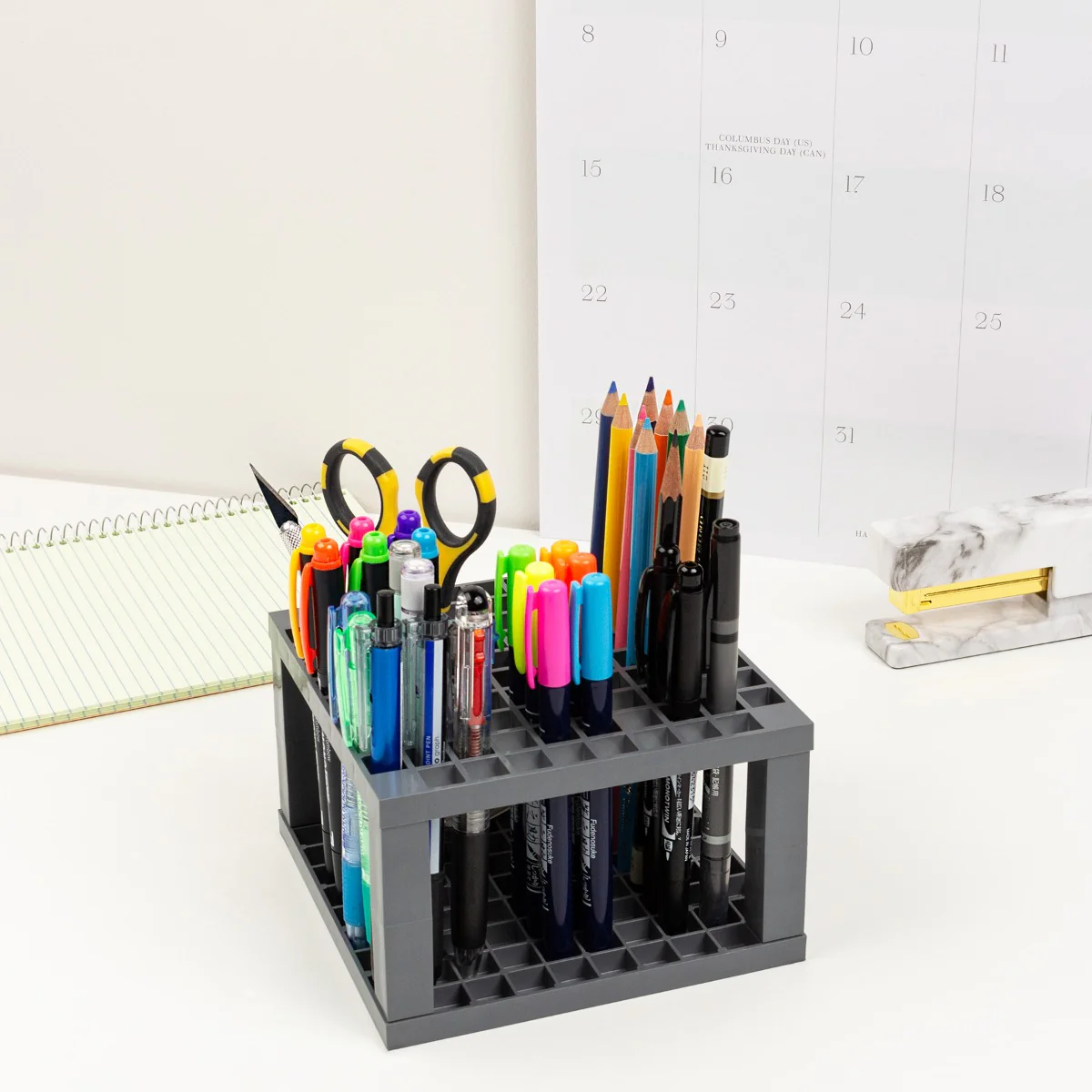 Dual Brush Pen Desk Stand - Image 8