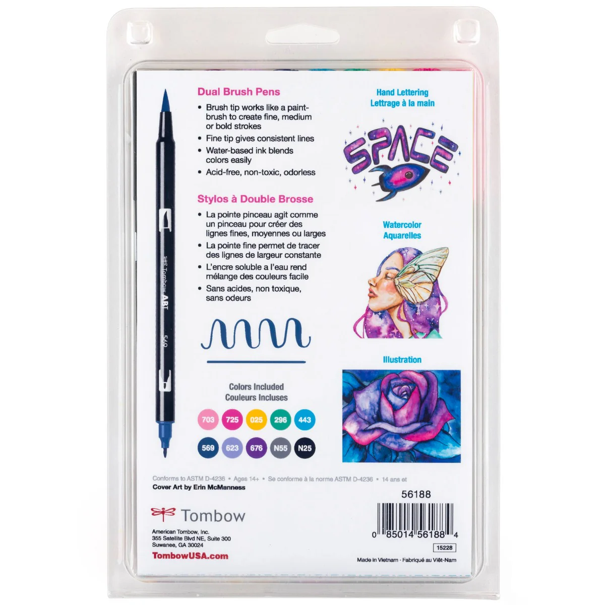 Dual Brush Pen Art Markers, Galaxy, 10-Pack - Image 11