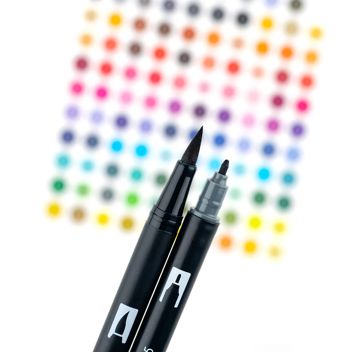 Dual Brush Pen Art Markers, Grayscale, 10-Pack - Image 4