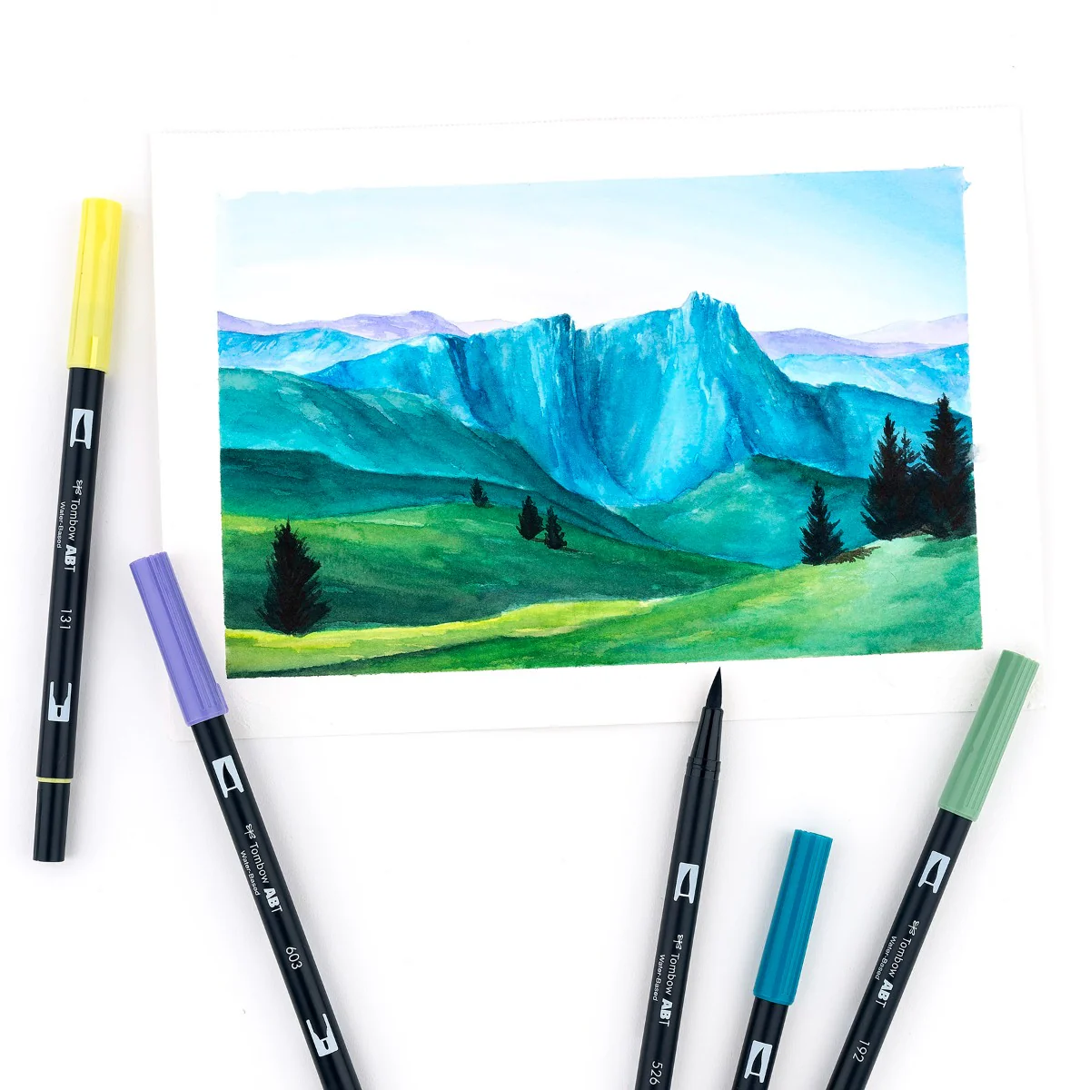 Dual Brush Pen Art Markers, Landscape, 10-Pack - Image 7