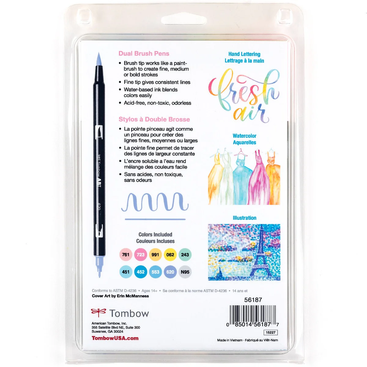Dual Brush Pen Art Markers, Pastel, 10-Pack - Image 10