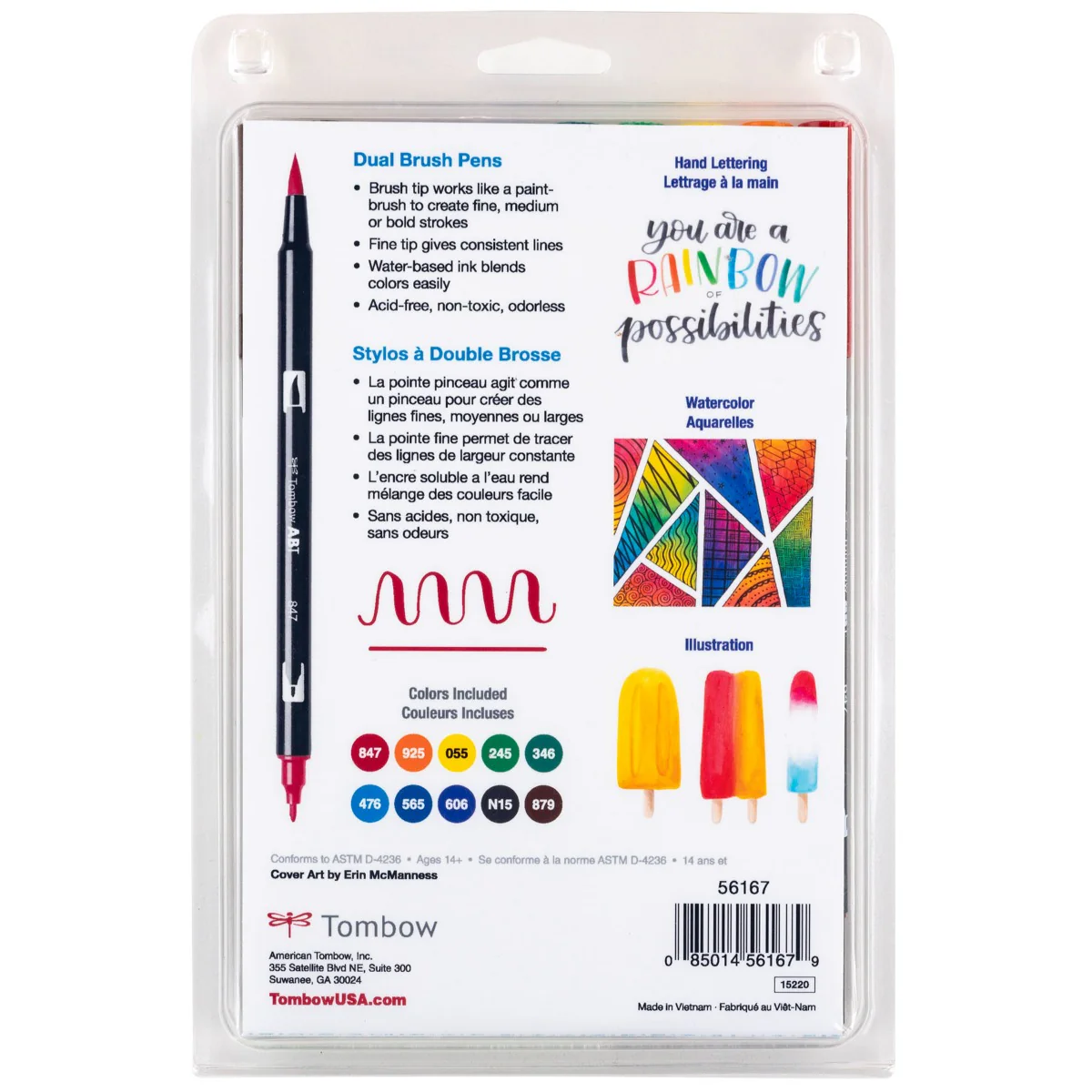 Dual Brush Pen Art Markers, Primary, 10-Pack - Image 11