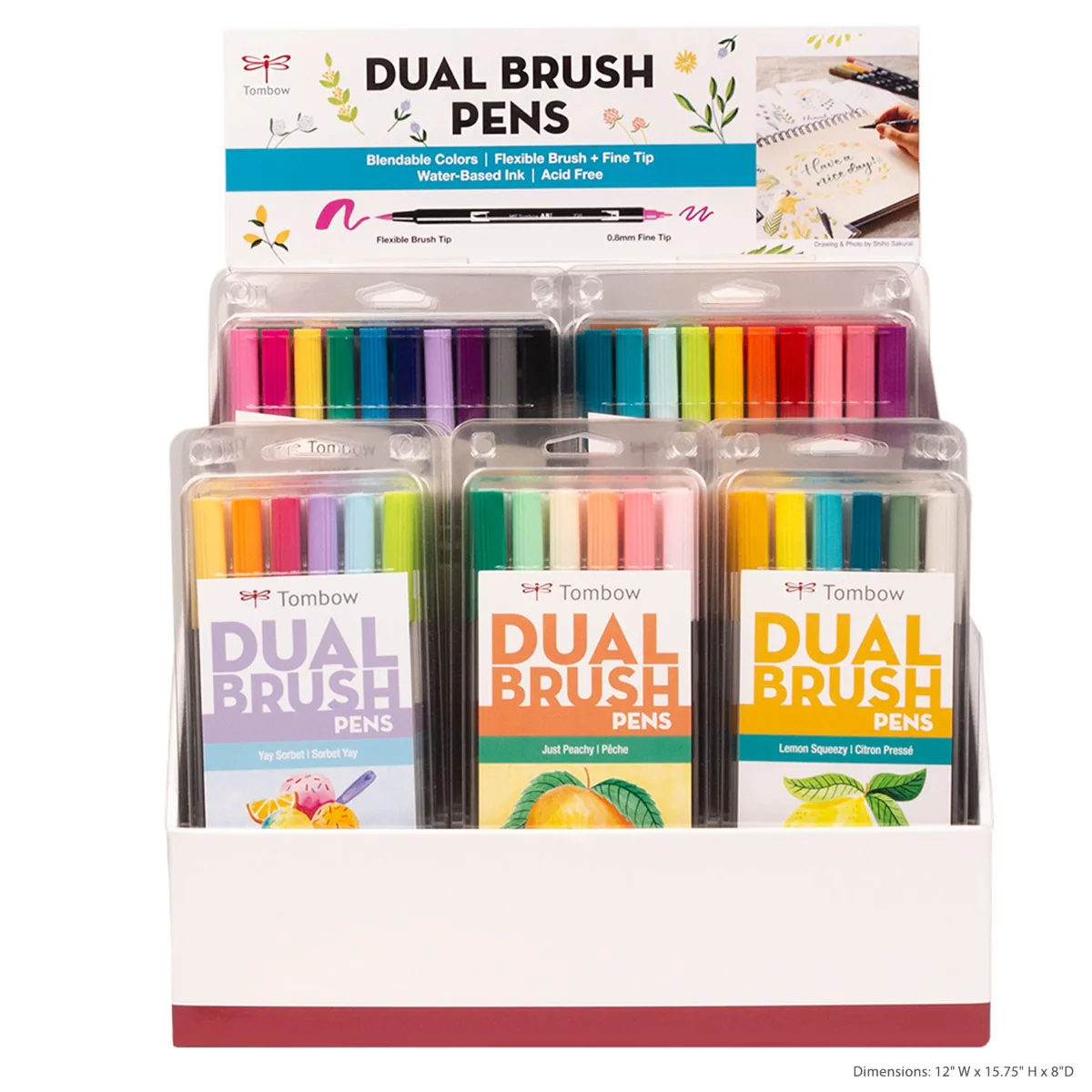 Dual Brush Pen Tabletop Display - Image 3