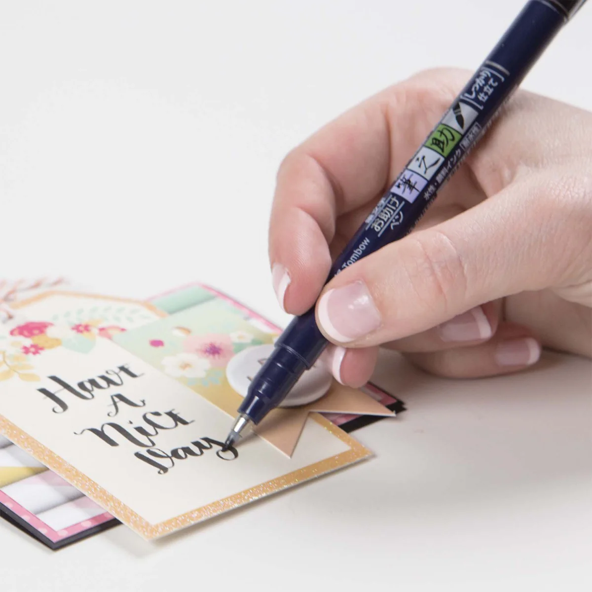 Fudenosuke Brush Pen, Hard Tip, 20PC Cup Display - Image 6