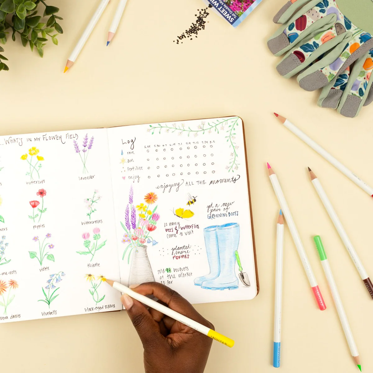 Irojiten Colored Pencil Set, Vivid - Image 7