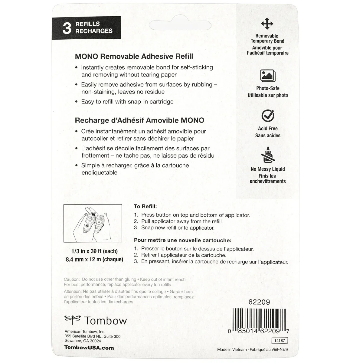 Refill Value Pack, MONO Adhesive Removable - Image 8